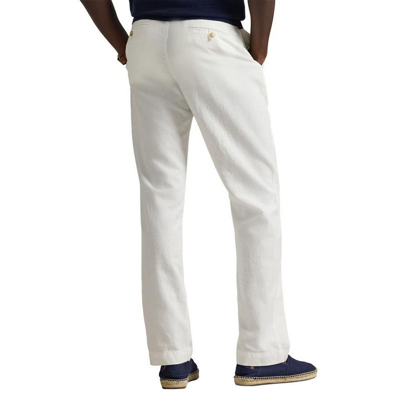 Polo Ralph Lauren Pantalon en lin et coton Bedford &agrave; coupe classique pour hommes