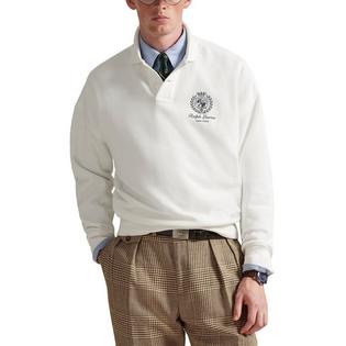 Polo Ralph Lauren Chandail imprim&eacute; &agrave; coupe d&eacute;contract&eacute;e en molleton pour hommes