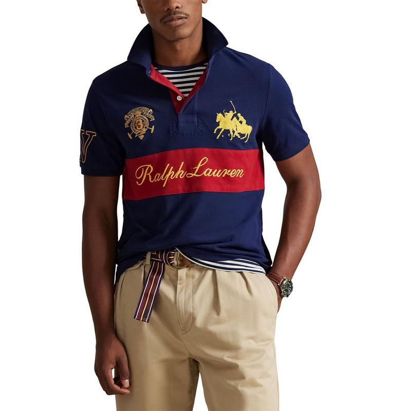 Polo Ralph Lauren Polo en maille Crest &agrave; coupe classique pour hommes