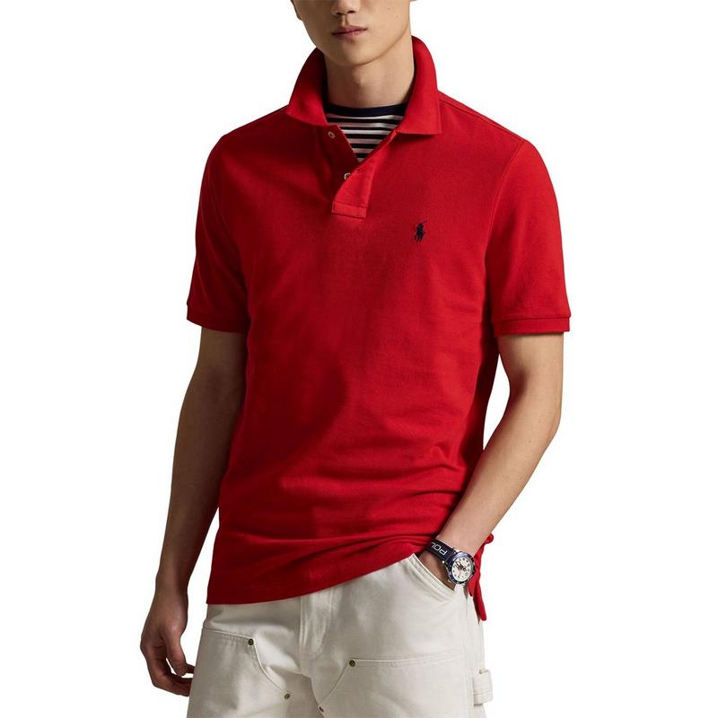 Polo Ralph Lauren Polo en maille The Iconic &agrave; coupe classique pour hommes
