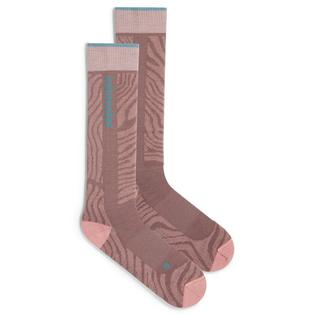 Icebreaker Chaussettes Ski+ Light Over-the-Calf Mountain Contour en m&eacute;rinos pour femmes