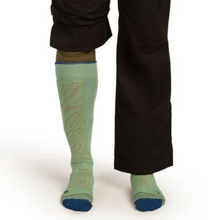 Icebreaker Chaussette Ski+ Medium Over-the-Calf Mountain Contour en m&eacute;lange de m&eacute;rinos pour hommes