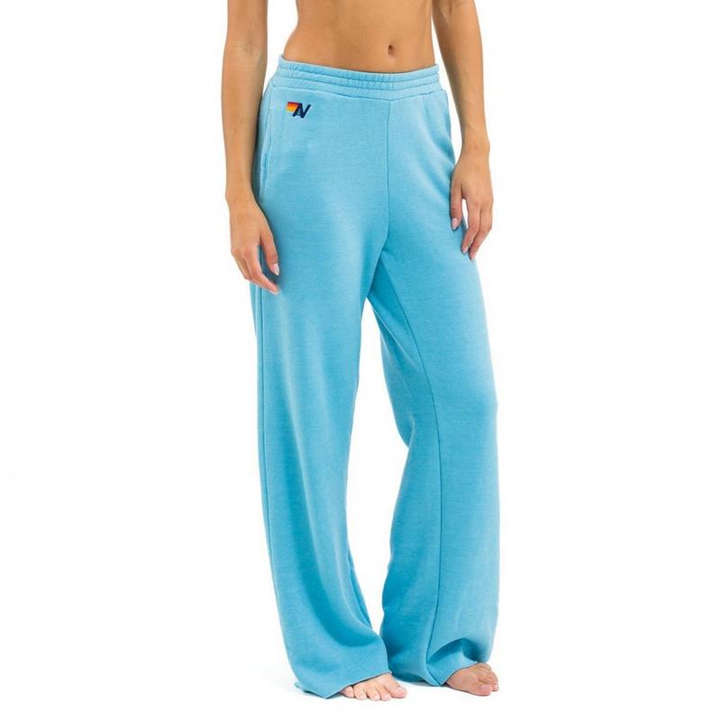 Aviator Nation Pantalon de jogging &agrave; jambe large avec poches pour femmes