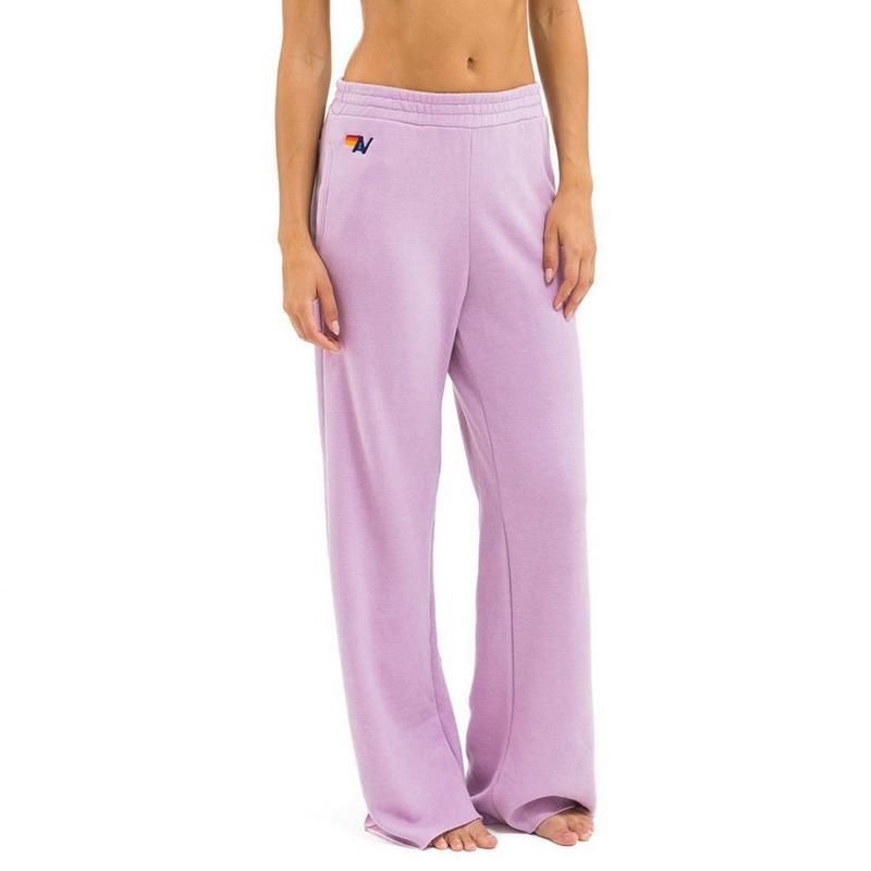 Aviator Nation Pantalon de jogging &agrave; jambe large avec poches pour femmes
