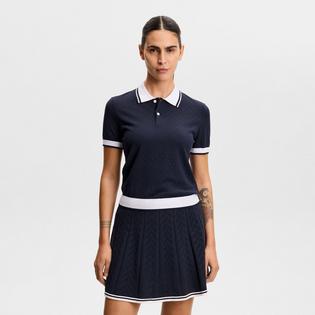 J Lindeberg Polo en tricot pointelle Polly pour femmes