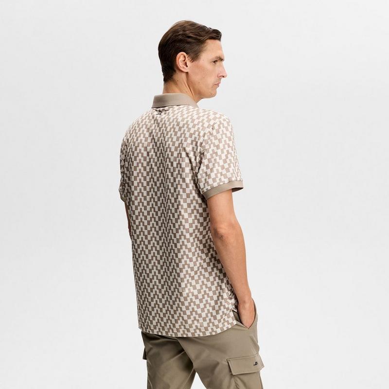 J Lindeberg Polo &agrave; imprim&eacute; Tour Tech pour hommes