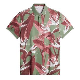 J Lindeberg Men's Tour Tech Print Polo