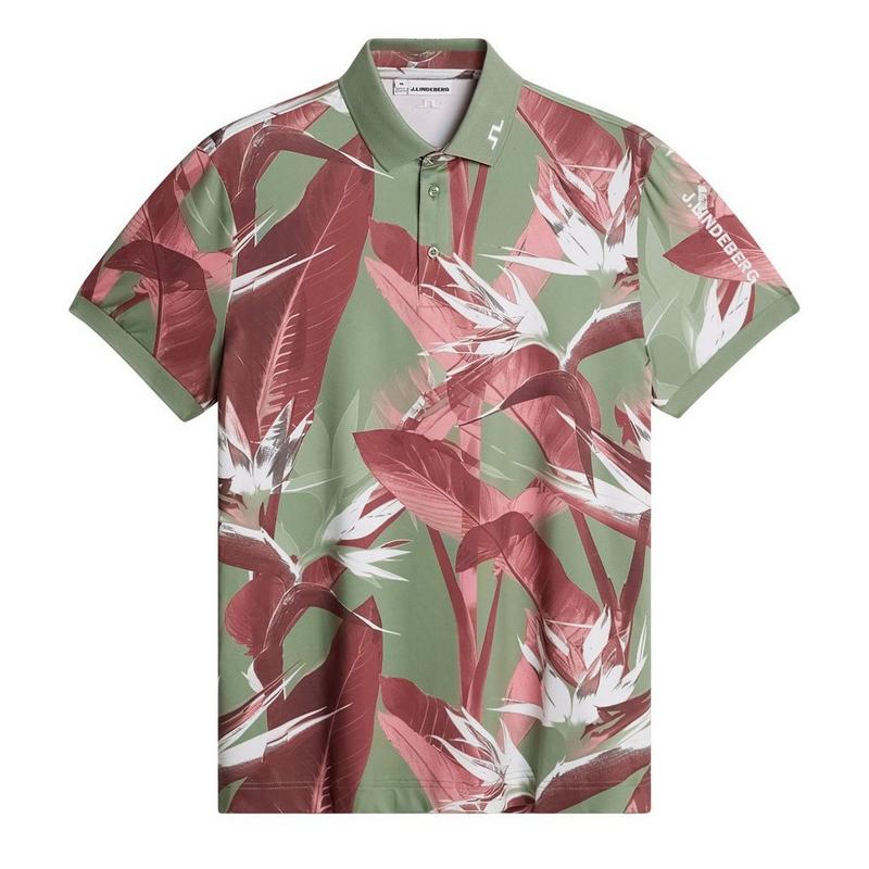 J Lindeberg Polo &agrave; imprim&eacute; Tour Tech pour hommes