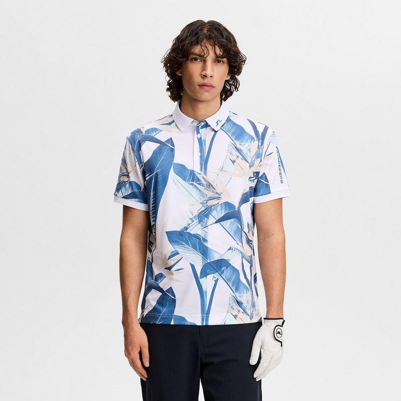 J Lindeberg Polo &agrave; imprim&eacute; Tour Tech pour hommes