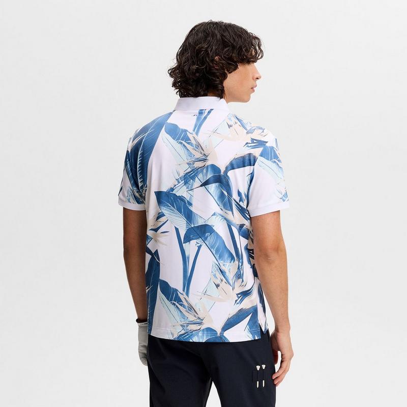 J Lindeberg Polo &agrave; imprim&eacute; Tour Tech pour hommes