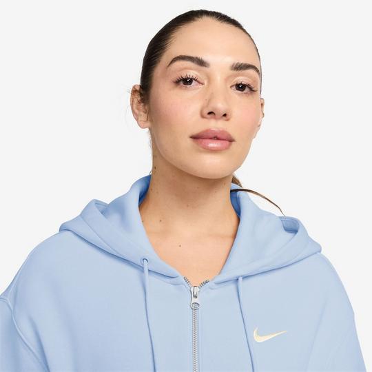 Women's Sportswear Phoenix Fleece Loose Full-Zip Cropped Hoodie