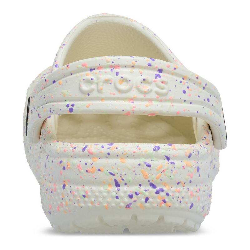 Crocs Sabots Classic Glow Paint Splatter pour enfants [11-3]
