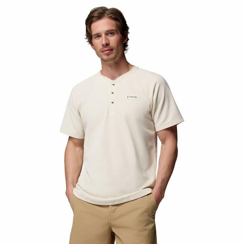 Columbia Haut henley &agrave; manches courtes en tricot Acker Rock pour hommes