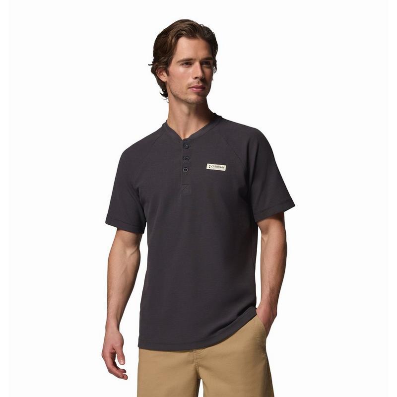 Columbia Haut henley &agrave; manches courtes en tricot Acker Rock pour hommes