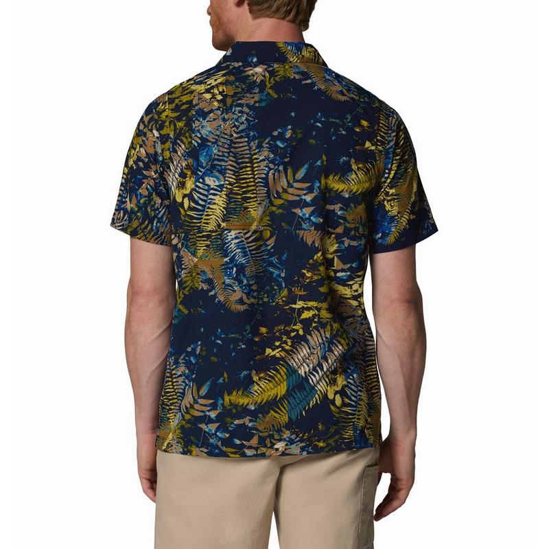 Columbia Chemise tiss&eacute;e utilitaire &agrave; manches courtes avec imprim&eacute; Tech Trail pour hommes