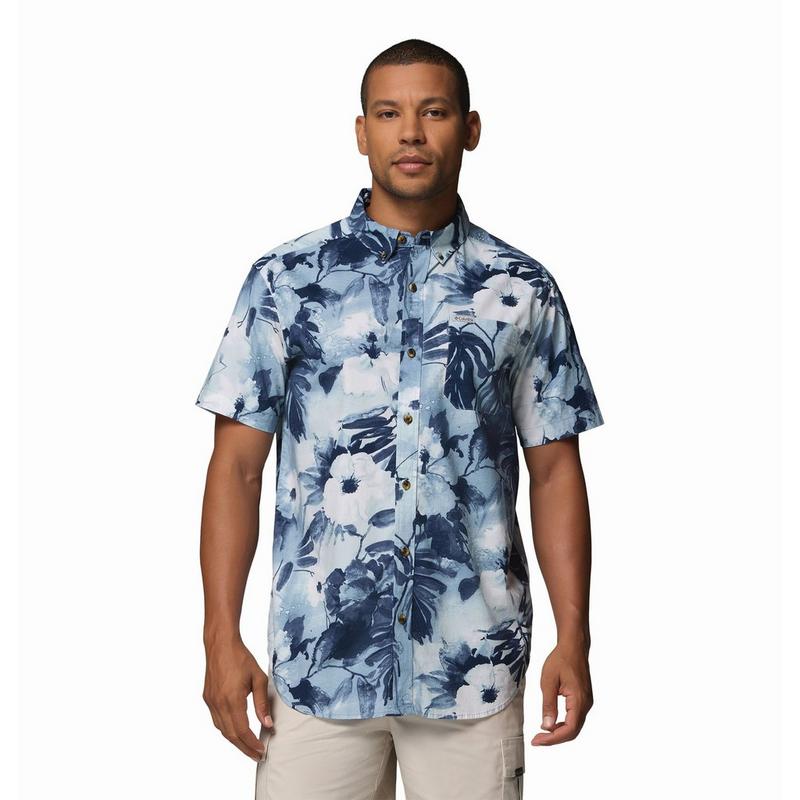Columbia Chemise imprim&eacute;e Rapid Rivers &agrave; manches courtes pour hommes