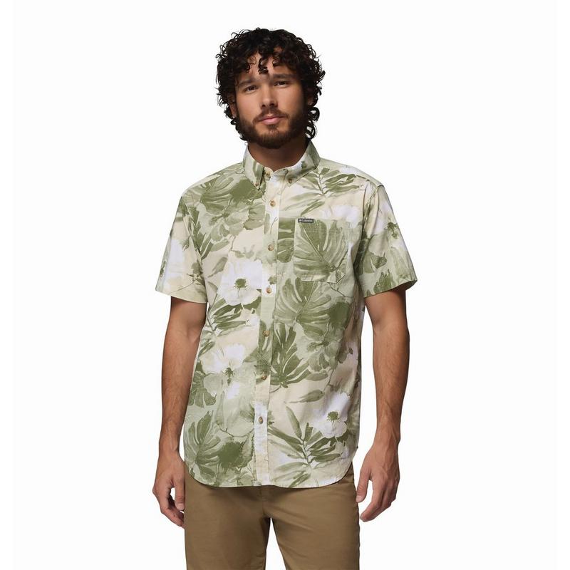 Columbia Chemise imprim&eacute;e Rapid Rivers &agrave; manches courtes pour hommes