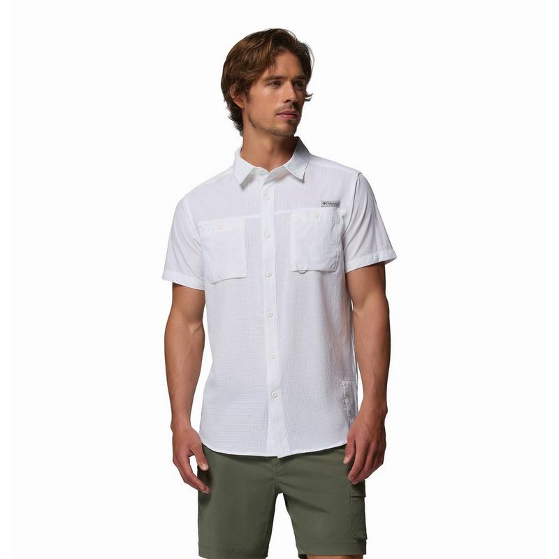 Columbia Chemise &agrave; manches courtes PFG Wild Cast Vent pour hommes