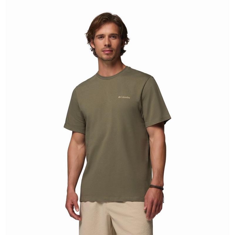 Columbia T-shirt en coton biologique CSC Logo pour hommes