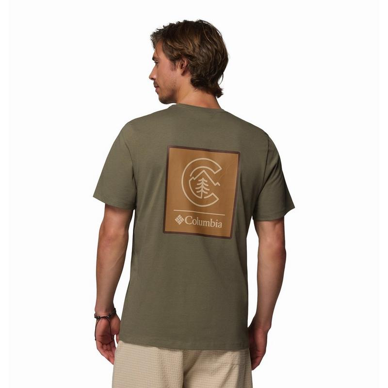 Columbia T-shirt en coton biologique CSC Logo pour hommes