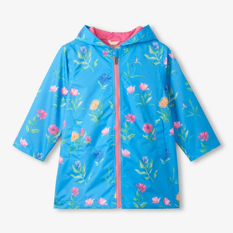 Hatley Manteau Hyper Real Floral &agrave; coupe &eacute;vas&eacute;e pour filles [2-12]