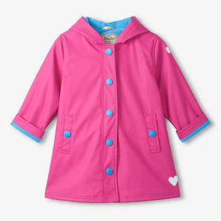 Hatley Girls' [2-12] Raspberry Rose Rain Jacket