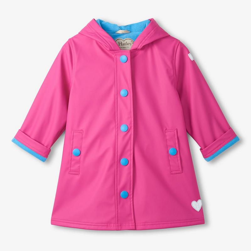 Hatley Veste imperm&eacute;able Raspberry Rose pour filles [2-12]