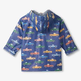Hatley Boys' [2-10] Trucks Zip-Up Rain Jacket