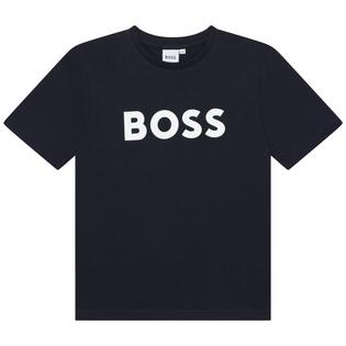 BOSS T-shirt &agrave; logo contrastant pour gar&ccedil;ons juniors [8-16]
