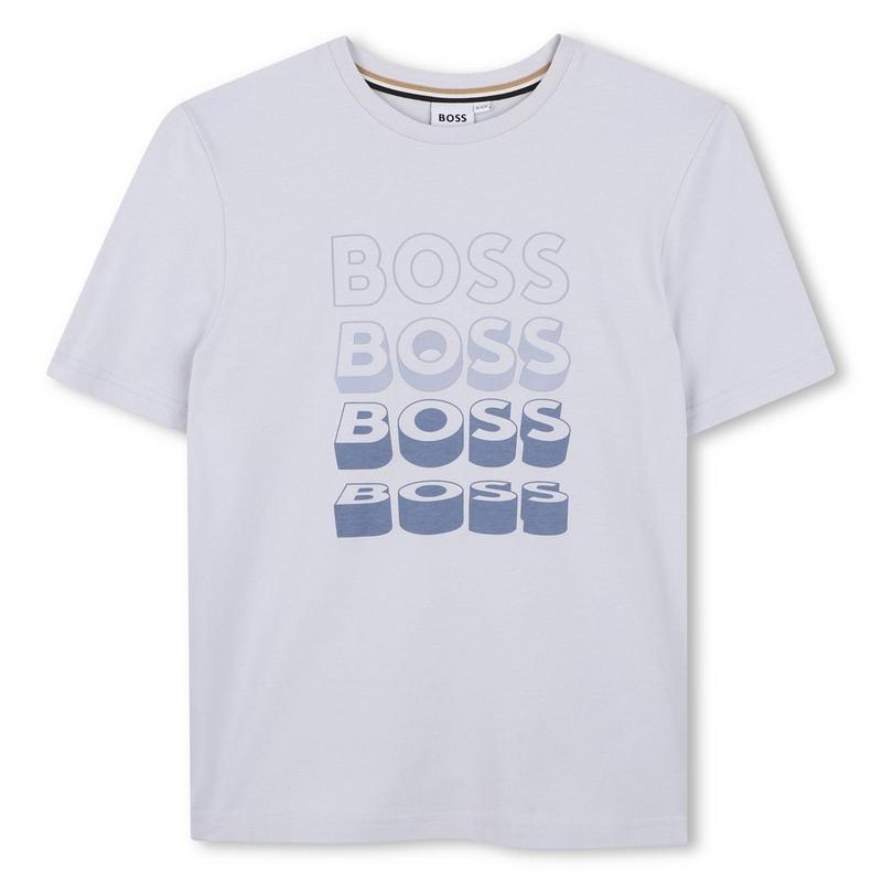 BOSS T-shirt Multi Logo pour gar&ccedil;ons juniors [8-16]