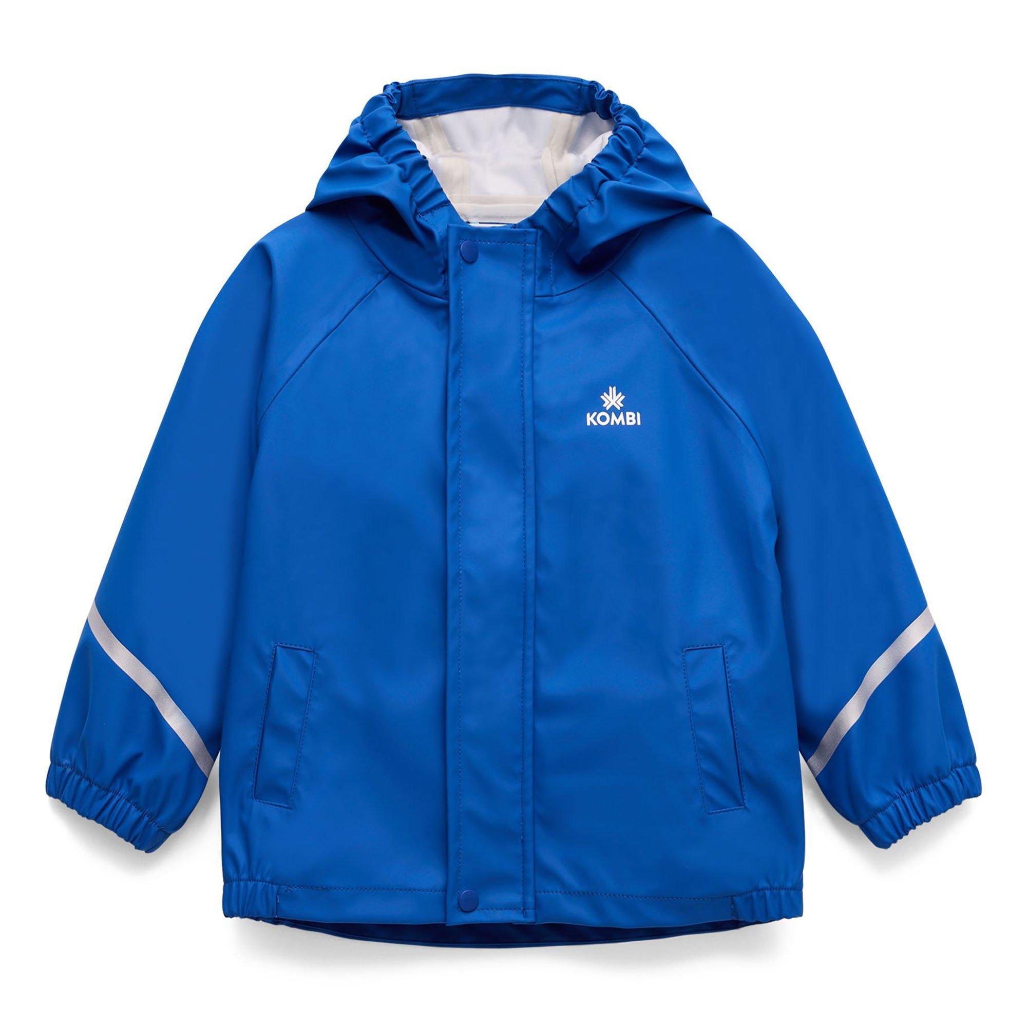 Kombi | Boy's Torrential Rain Jacket, Blue, Size Medium