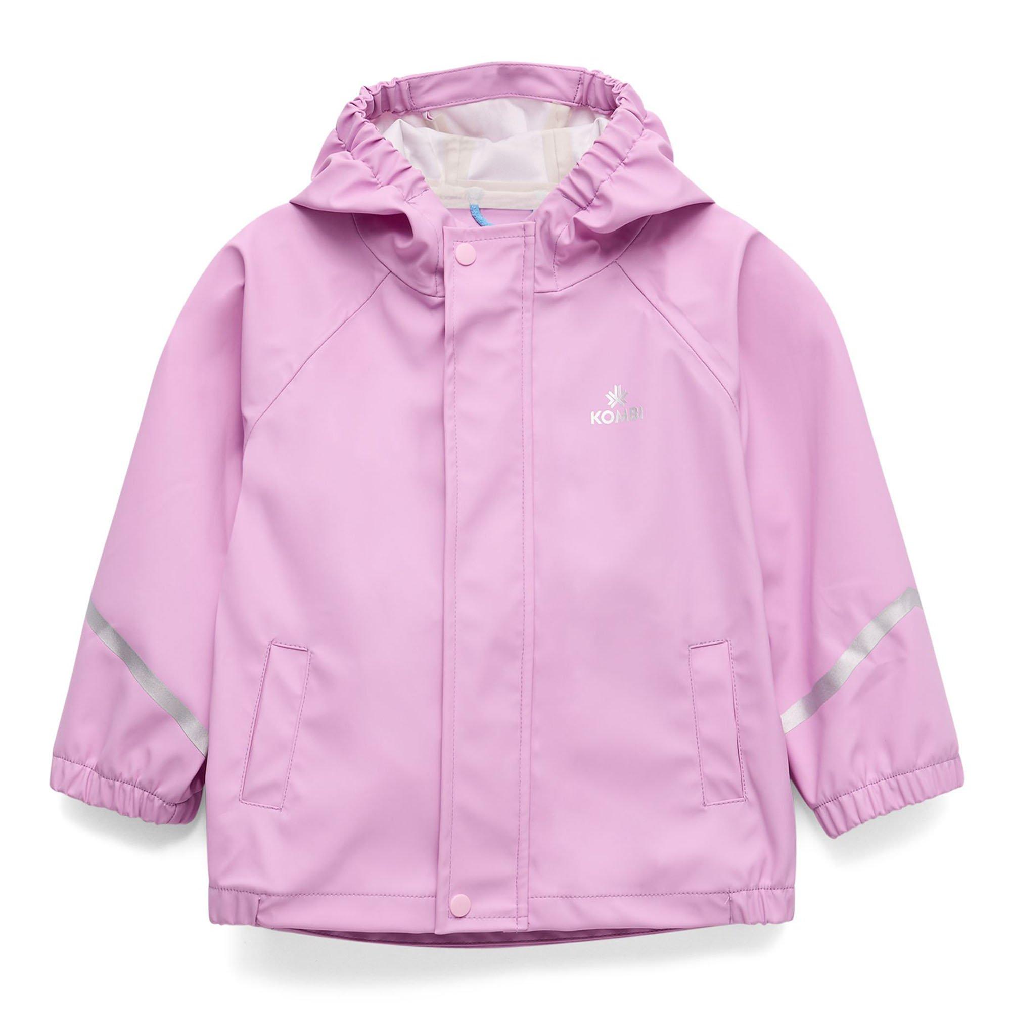Kombi | Girl's Torrential Rain Jacket, Light Purple, Size Medium