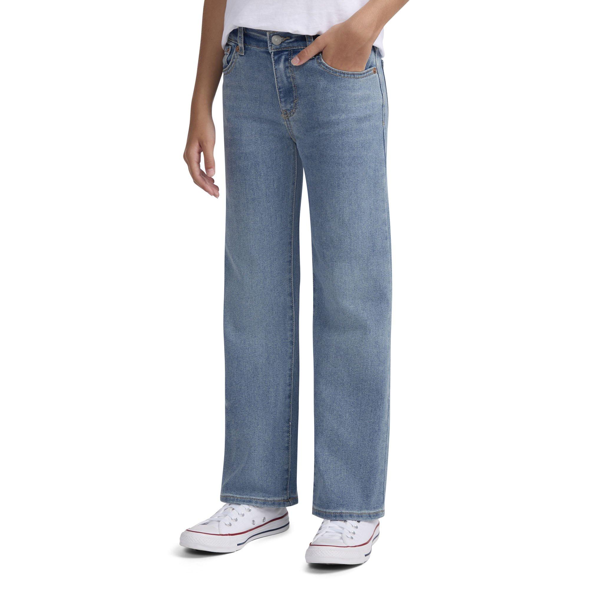 Levi's | Junior's Girl's Wide Leg Jeans, Medium Blue, Size 14