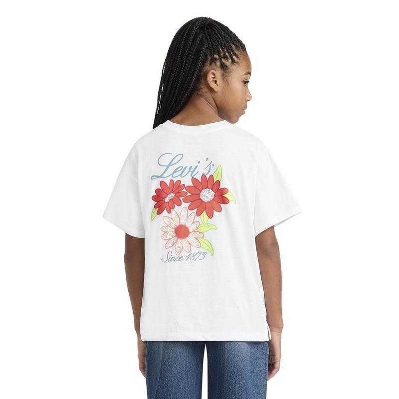 Levi's T-shirt surdimensionn&eacute; &agrave; fleurs pour filles juniors [7-16]