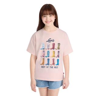 T-Shirt Fille Levi's Noir - Taille 16 Ans - Coton - Style Basique Rétro