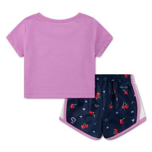 Nike Ensemble t-shirt &agrave; imprim&eacute; Cherry et short pour enfants [4-6X]