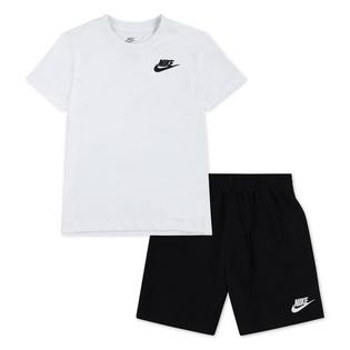 Nike Ensemble deux pi&egrave;ces t-shirt + short en tricot Club pour enfants [4-7]