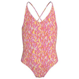 Nike Maillot une-pi&egrave;ce &agrave; cordons Running Wild pour filles juniors [7-16]