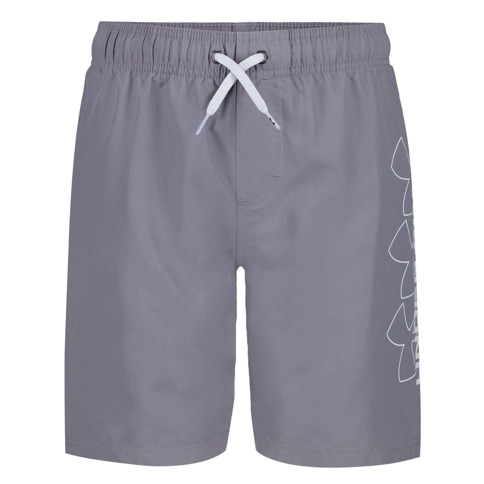 Under Armour | Junior's Boy's DWR Print Volley Swim Trunk, Grey, Size Medium