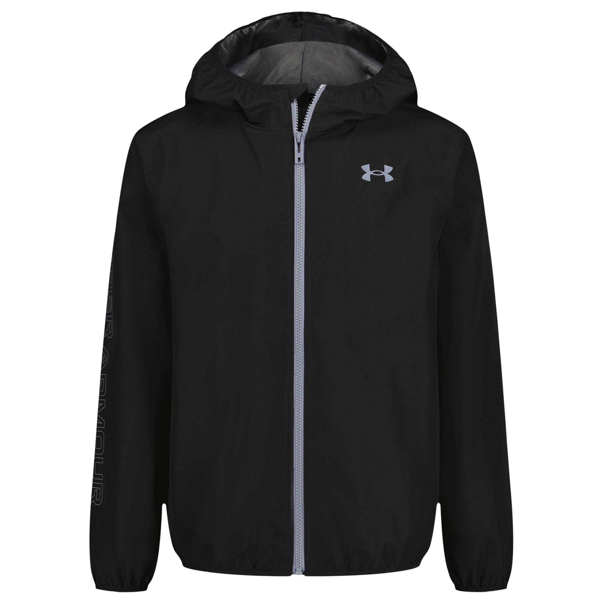 Under Armour | Boy's Wintuck Windbreaker Jacket, Black, Size 6