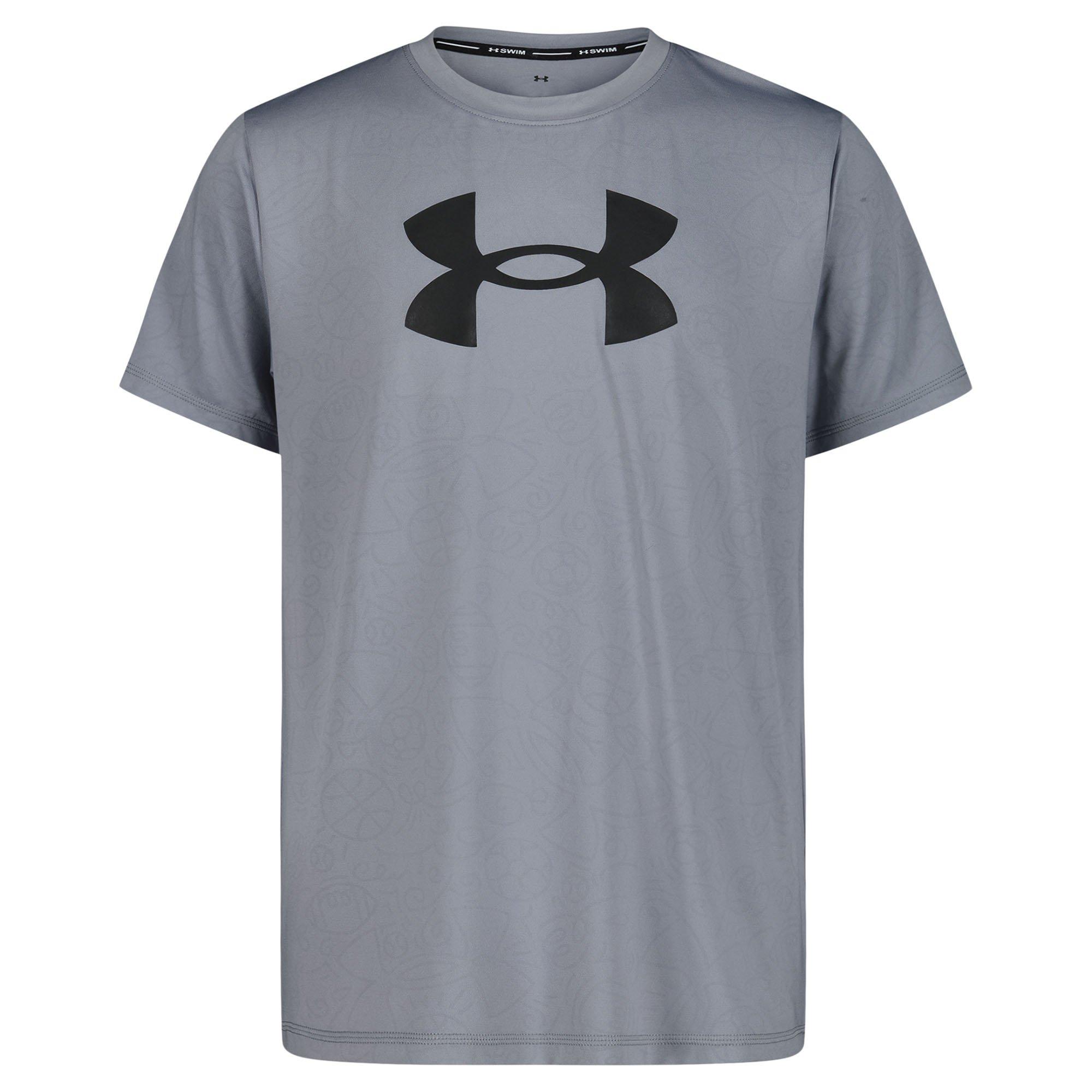 Under Armour | Junior's Boy's Doodle DWR Rashguard, Grey, Size Medium