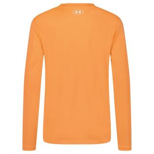 Under Armour Junior Boys' [8-16] Solid Logo UPF Long Sleeve Rashguard