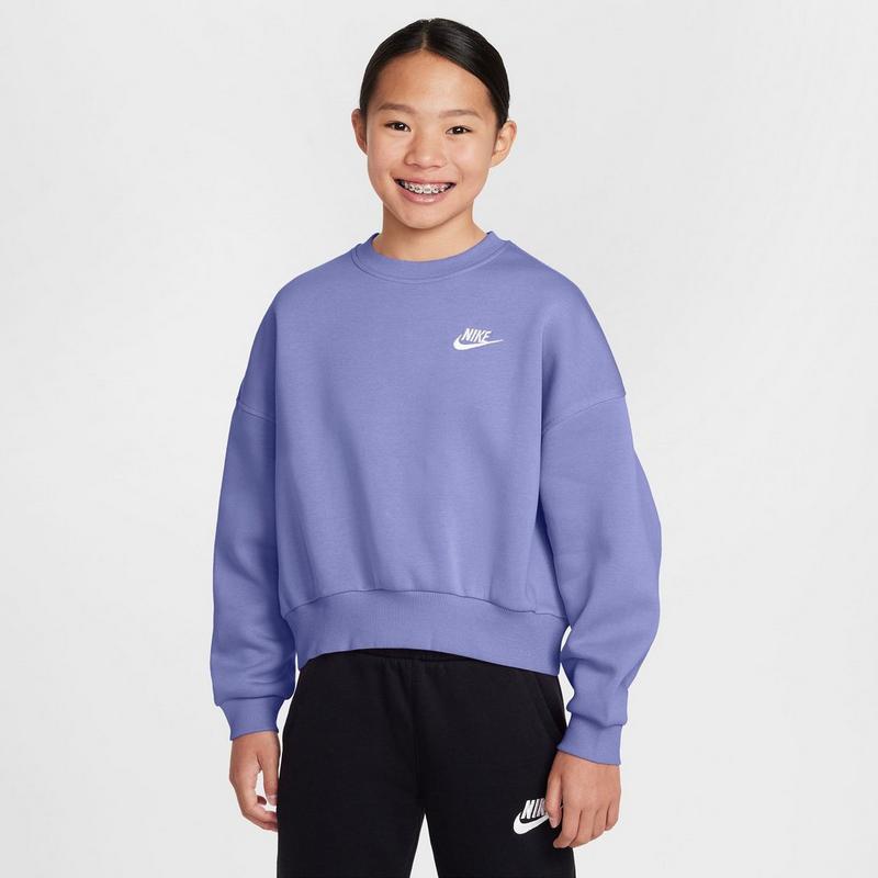 Nike Chandail Sportswear Club Fleece &agrave; coupe carr&eacute;e pour filles juniors [7-16]
