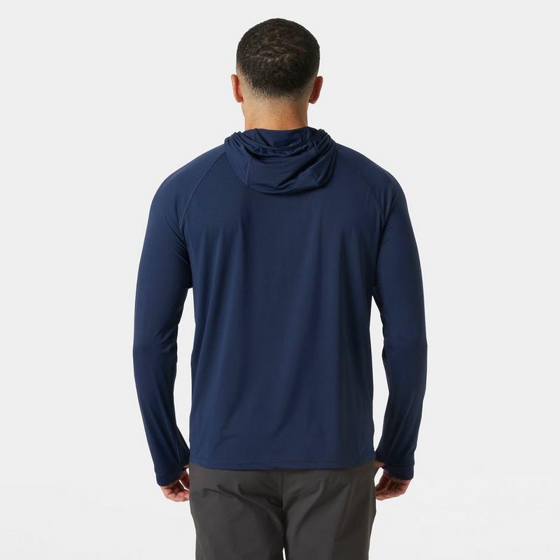 Helly Hansen Haut &agrave; capuchon et demi-glissi&egrave;re Shine Solen Sun pour hommes