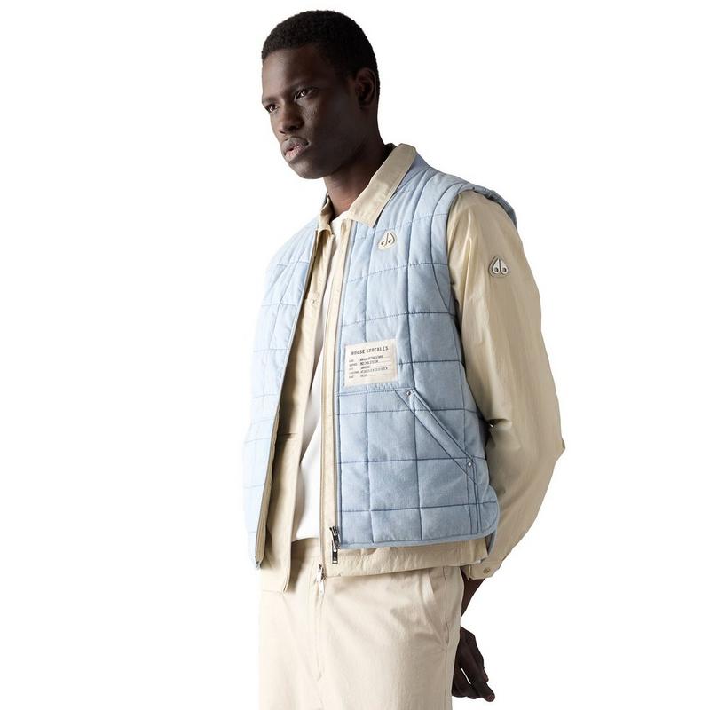 Moose Knuckles Gilet doubl&eacute; en duvet pour hommes