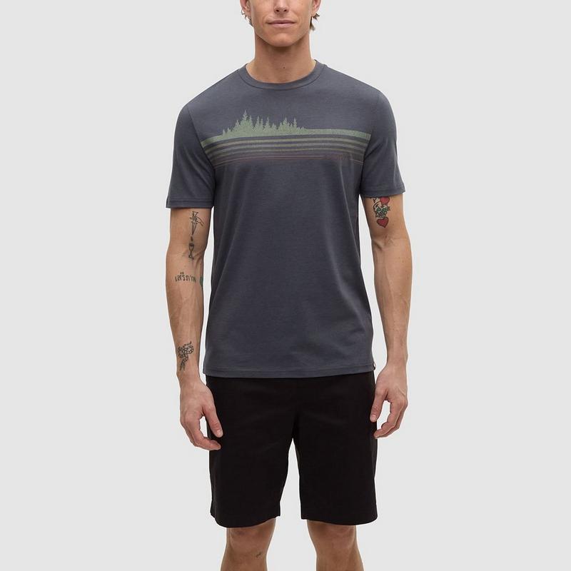 Tentree T-shirt Retro Treeline pour hommes