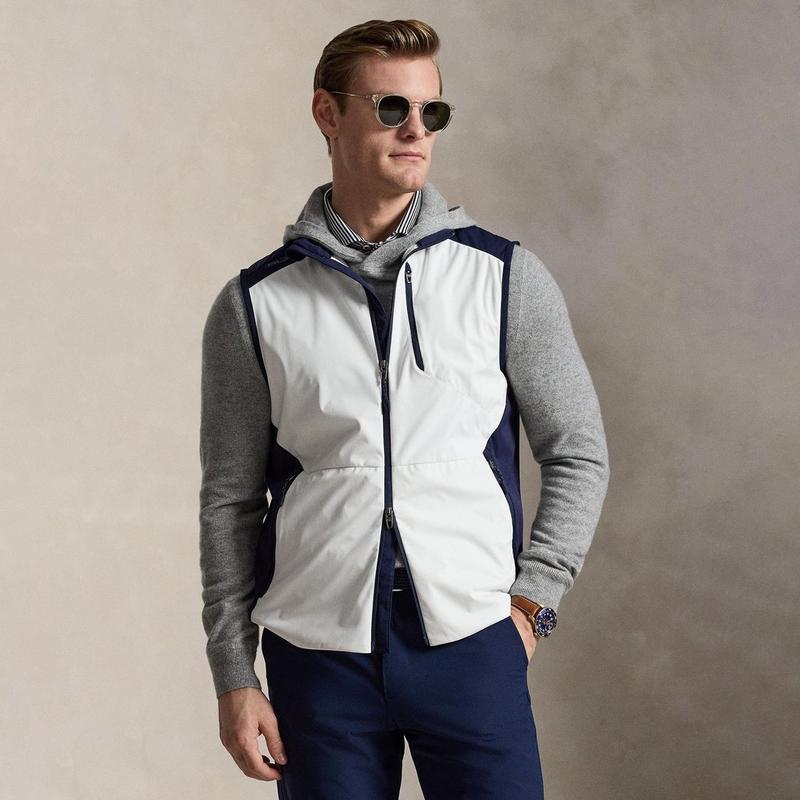 RLX Gilet compacte &agrave; blocs de couleurs pour hommes