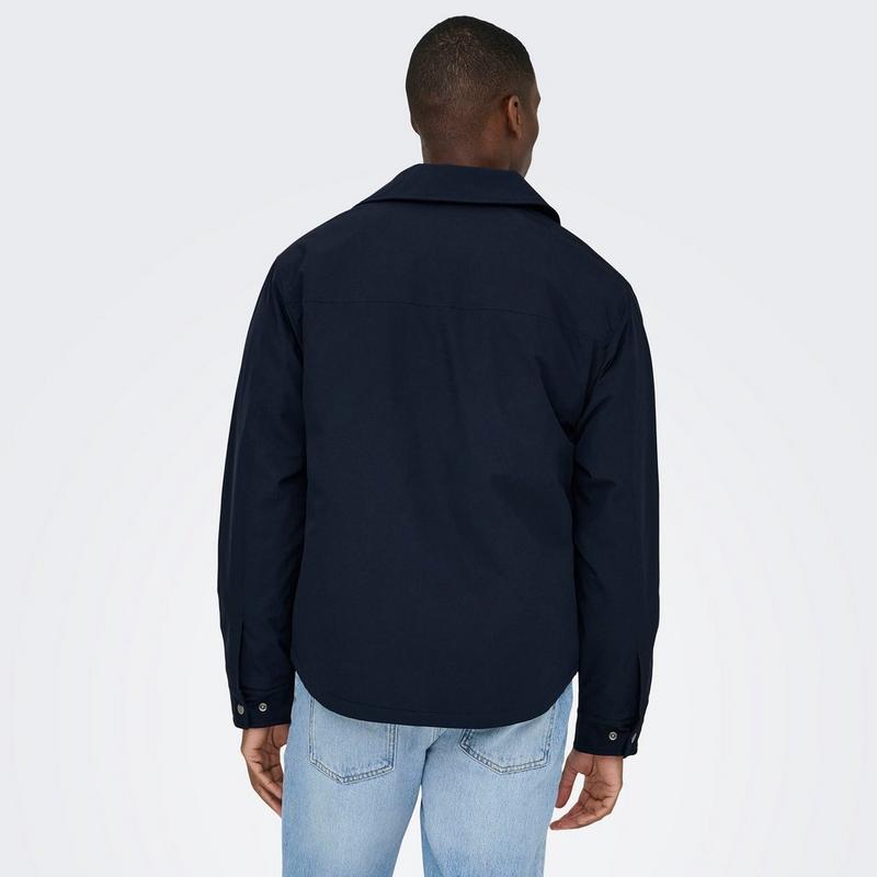 Only & Sons Veste-chemise matelass&eacute;e David pour hommes