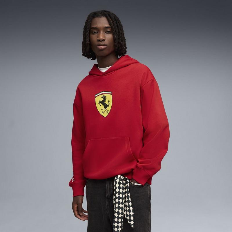 Puma Chandail &agrave; capuchon Scuderia Ferrari Shield pour hommes