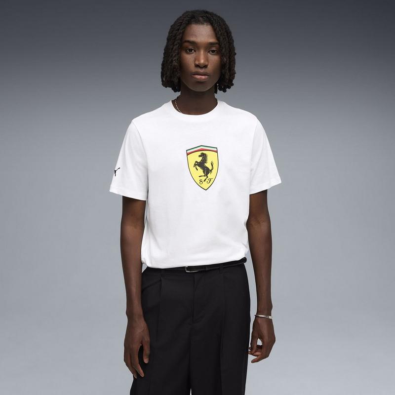 Puma Men's Scuderia Ferrari Coloured Shield T-Shirt